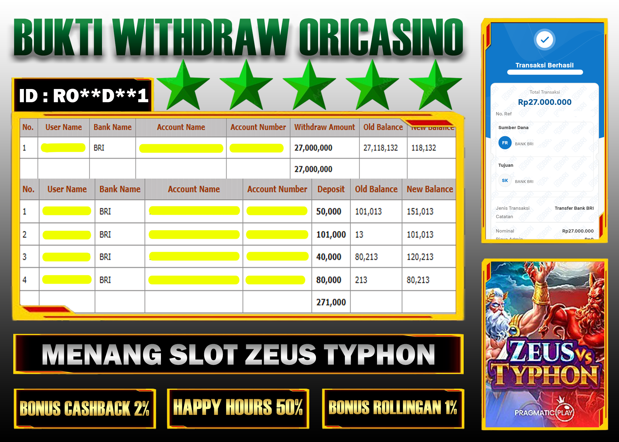BUKTI KEMENANGAN SLOT ZEUS TYPHON PROVIDER PRAGMATIC PLAY